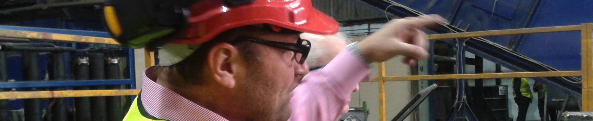 engineer in red helmet