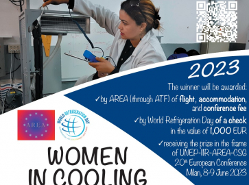Women in Cooling prize from AREA to promote RACHP Careers